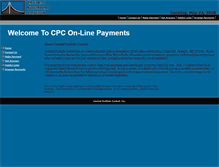 Tablet Screenshot of cpcpayments.com